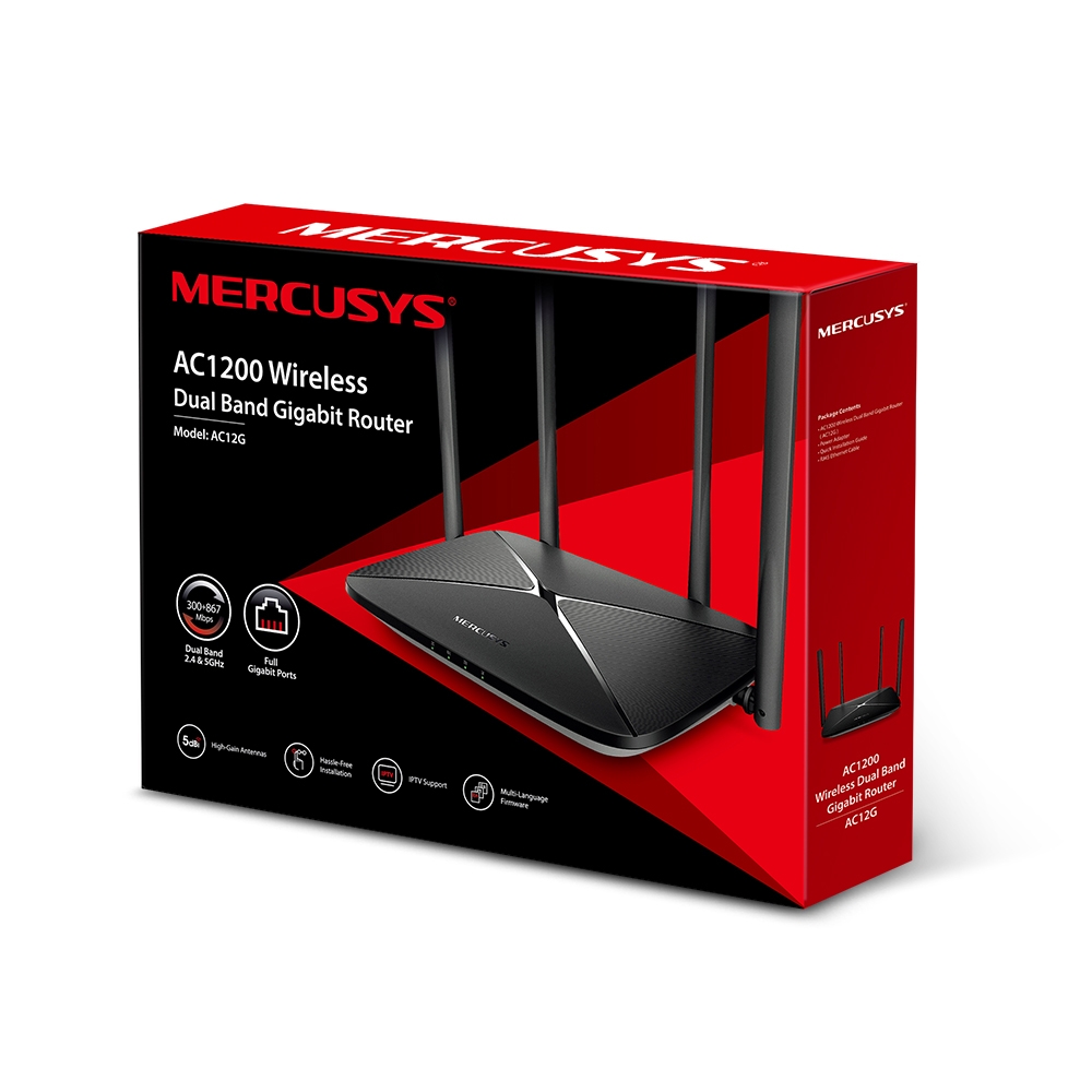 Mercusys AC12G AC1300 Wireless Dual Band Gigabit Router