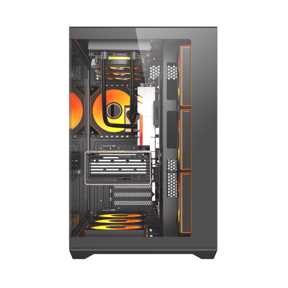 DARKFLASH AIGO CRNO C280 KUĆIŠTE ,7X ARGB VENTILATORA