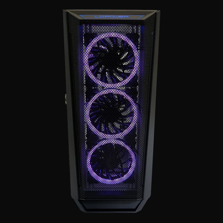 LC-Power Case Gaming 805BWHolo-1_X, Midi-Tower,4x120ARGBGPU: 390mm, CPU Cooler: 165mm