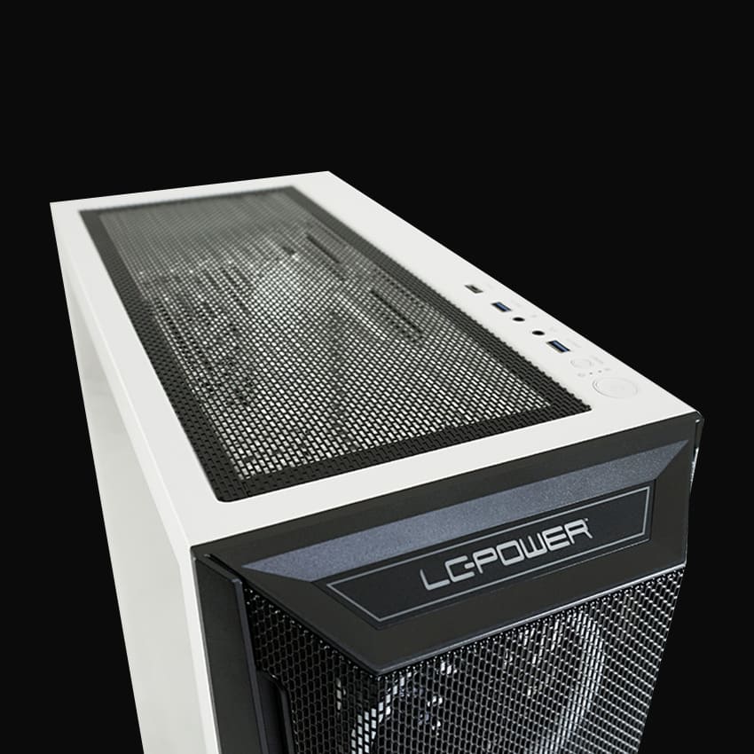 LC-Power Case Gaming 805BWHolo-1_X, Midi-Tower,4x120ARGBGPU: 390mm, CPU Cooler: 165mm