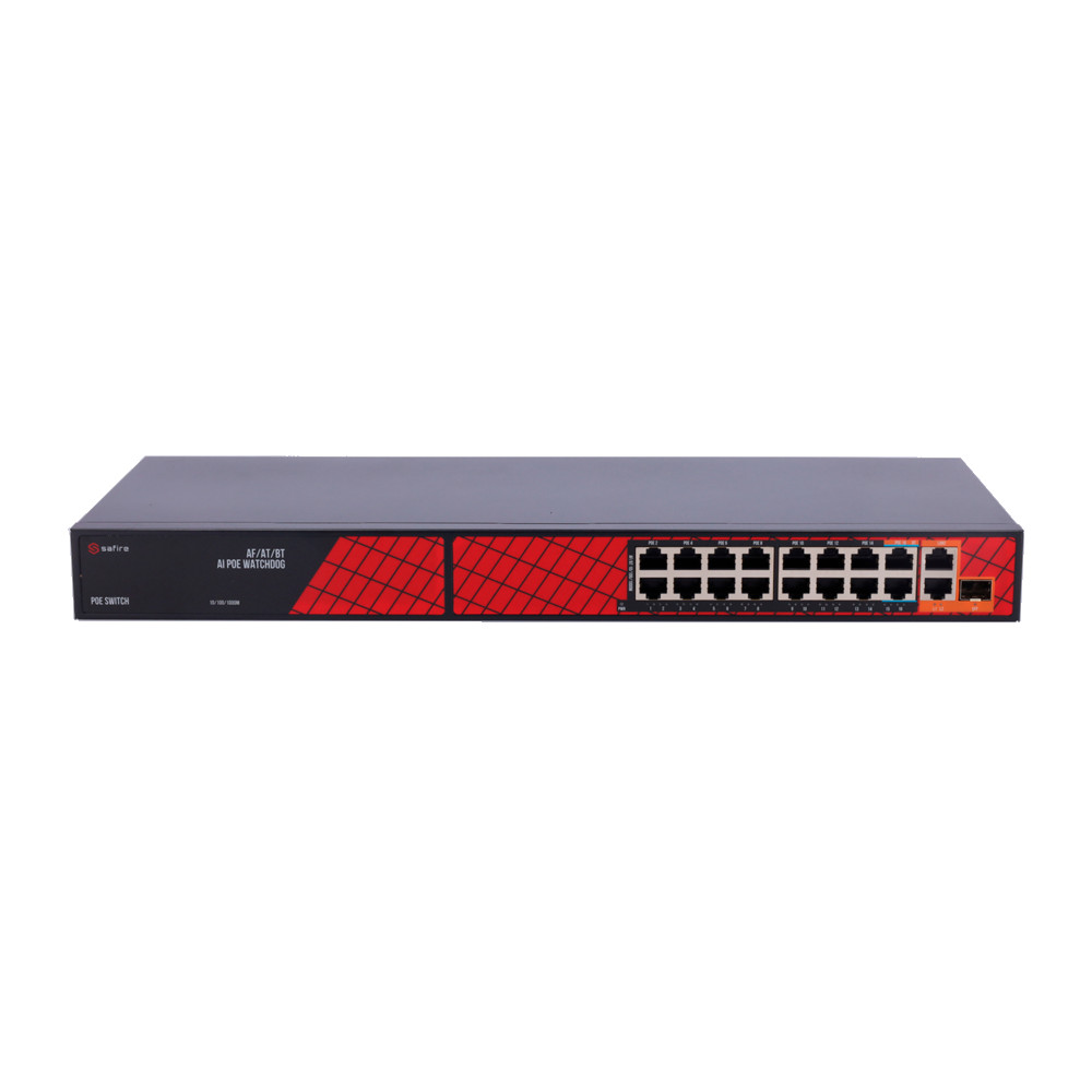 Safire Switch 16 Port POE SF-SW1916HIPOEHF-300W