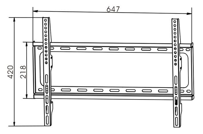 GNC zidni nosač PSW698MF 32-65 fixed