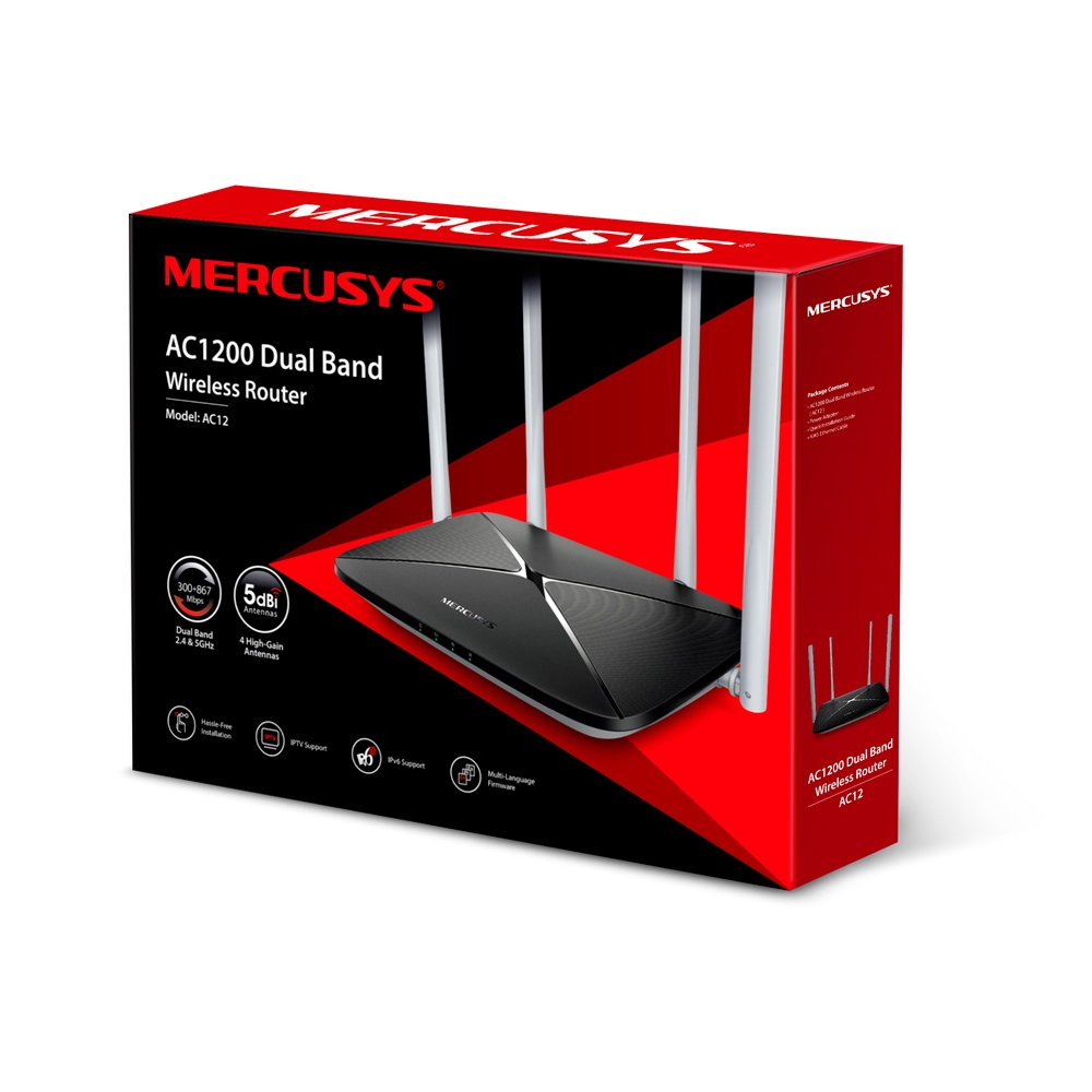 Mercusys AC12 AC1200 Wireless Router Dual Band