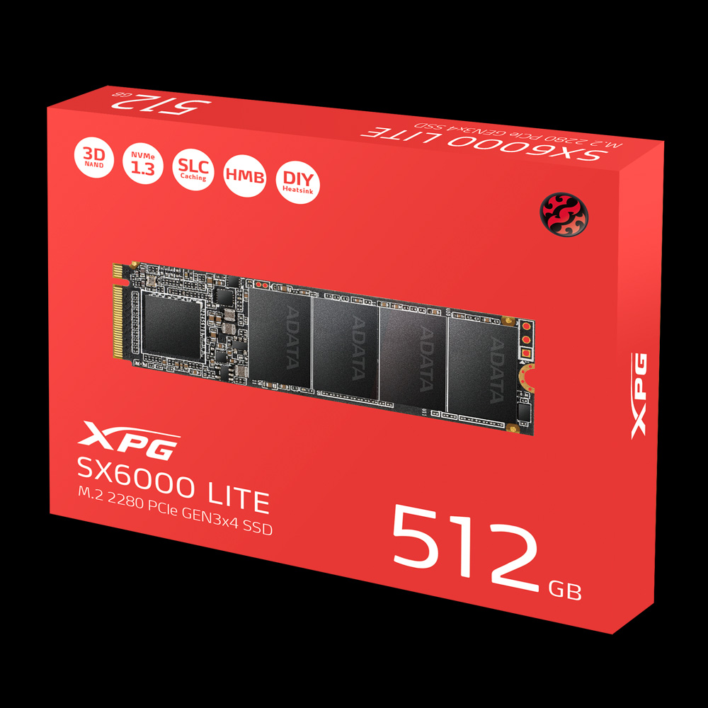 Adata SSD 512GB SX6000 Lite NVMe 3D NAND