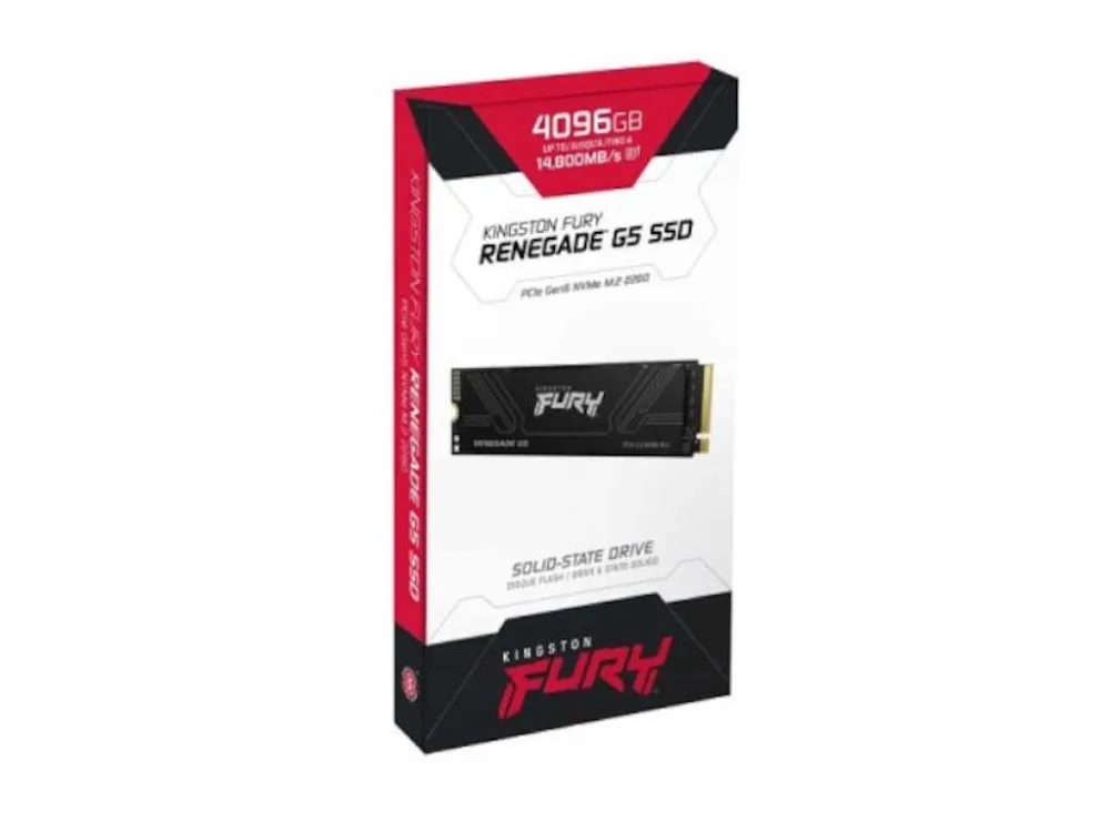 Kingston SSD 4TB NVMe M.2Fury Renegade, PCIe 5.0R/W : 14800/14000MB/s