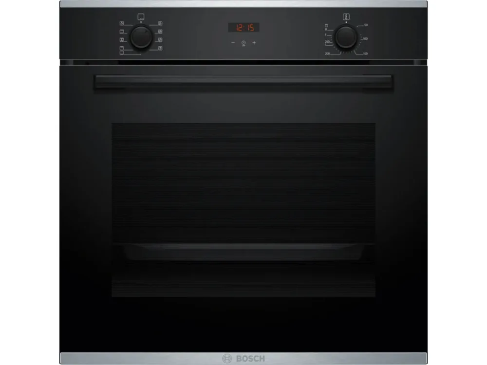 BOSCH pećnica  Serie 4| CRNA A, EcoClean,71L,7 programaTeleskopska vodilica,3D vrući zrak