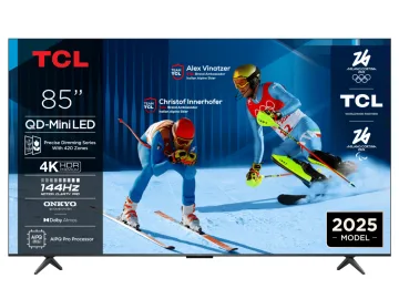 TCL 85"C6K 4K QD-Mini LED TV144Hz Google TV; Game Master;Dolby Atmos; Onkyo 2.1; HDR Premium;