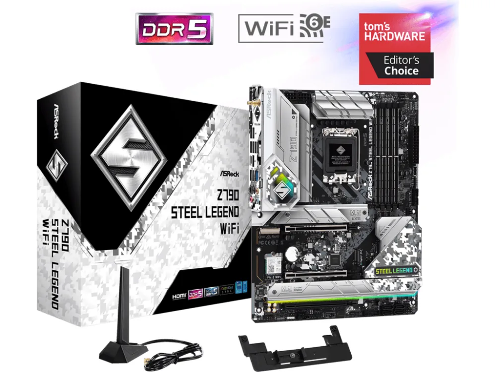ASROCK Z790 STEEL LEGEND WIFIIntel Z790;LGA1700;4xDDR54xDDR5;RAID;HDMI,DP;ATX