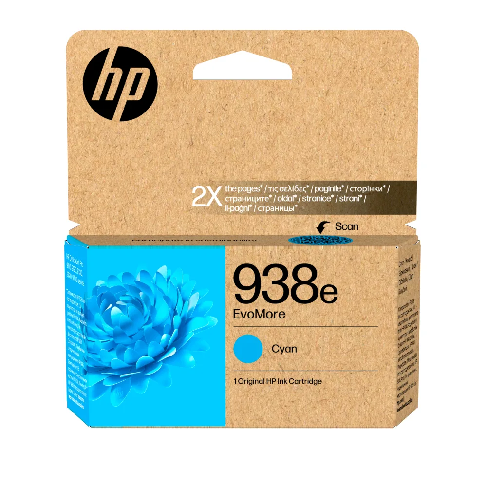 HP Tinta 4S6X9PE Cyan 938e