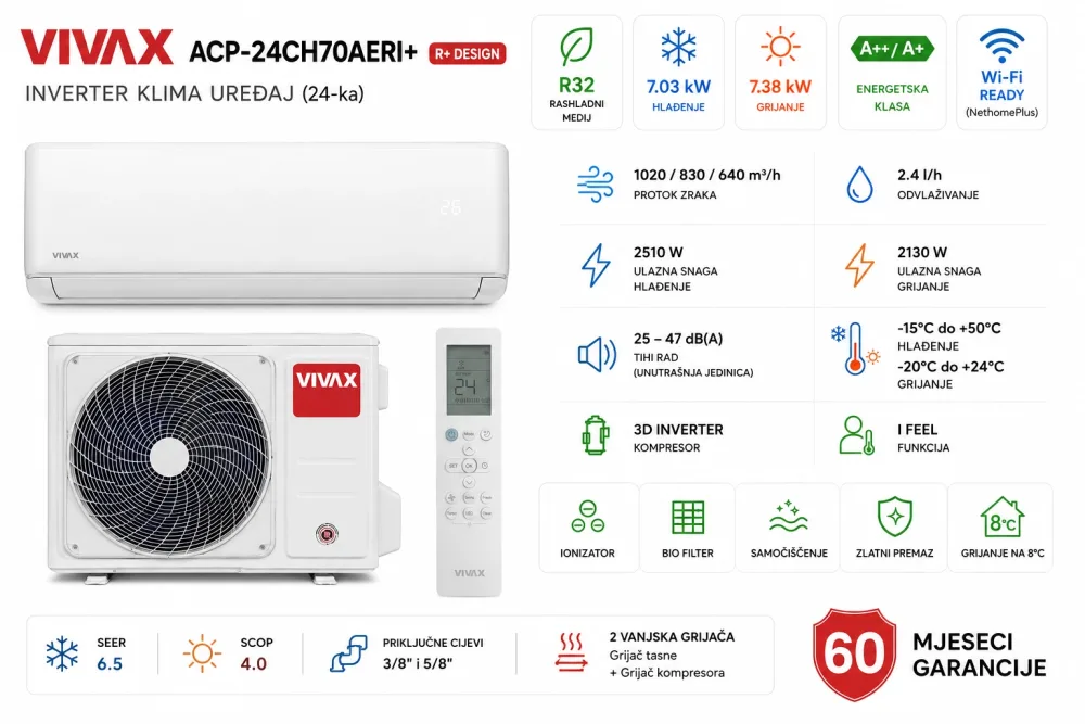 VIVAX COOL ACP-24CH70AERI+