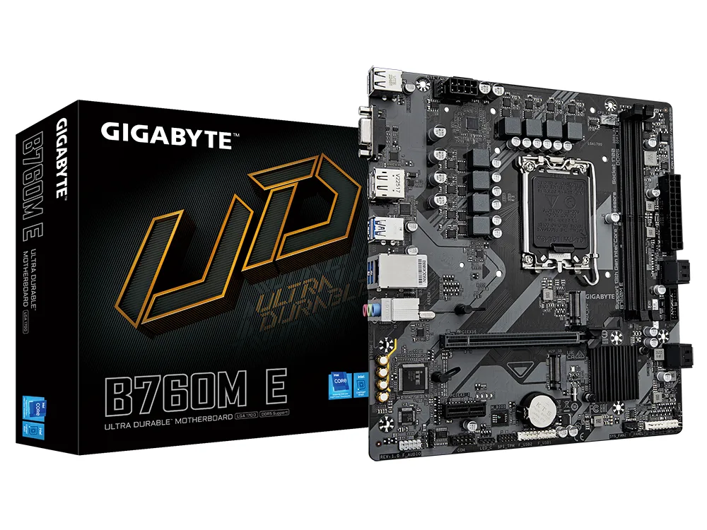 Gigabyte MB B760M ELGA1700; 2xDDR5; 2xM.2, 4xSATA 6xUSB; VGA, HDMI, DP; mATX