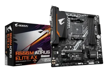 Gigabyte B550M AORUS ELITE AX AM4; 4xDDR4; 2xM.2; 4xSATA; 6XUSB; 1xDVI-D; 1xHDMI; PS/2; mATX