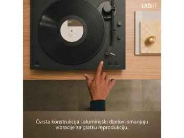 Sony Gramofon PSLX5BT;BT povezivanje; kvalitet zvuka; jednostavno koristenje;