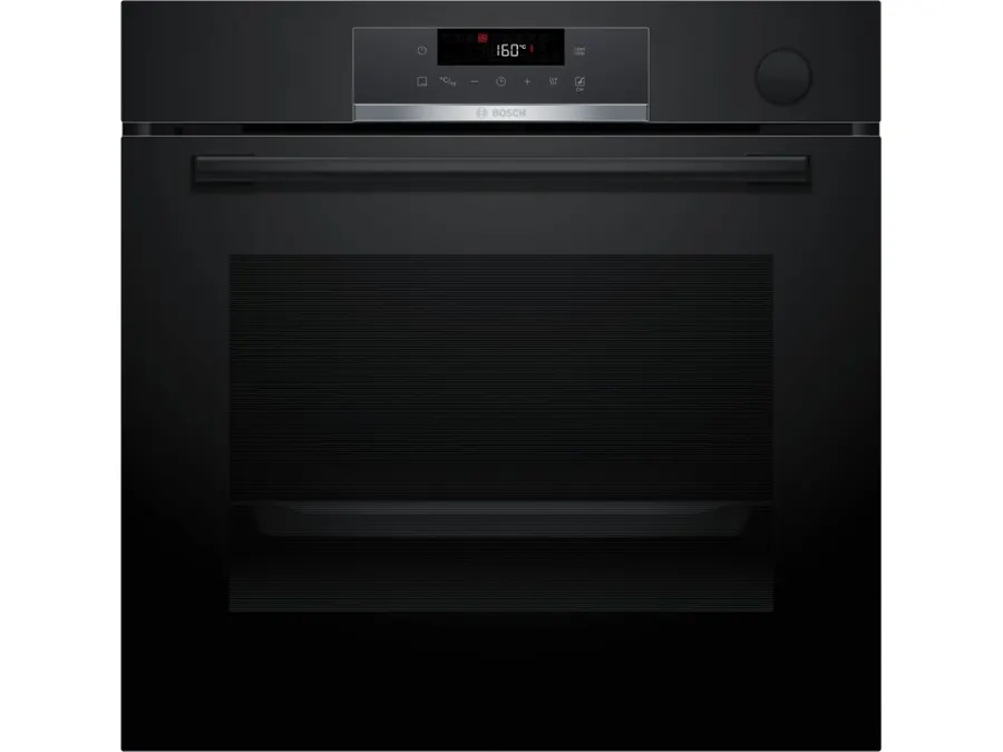 BOSCH pećnica  Serie 4| CRNA, Dodavanje pare,EcoClean,8 programa, A+,AIRFRY