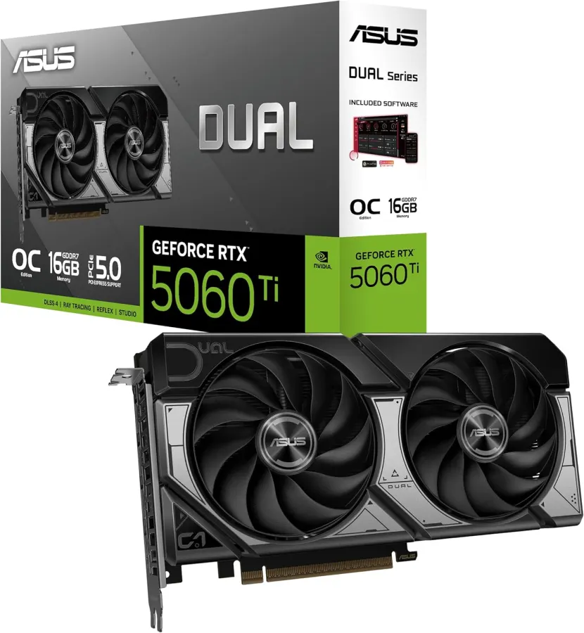 ASUS VGA DUAL-RTX5060TI-O16G,90YV0MH0-M0NA00