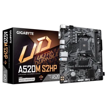 Gigabyte MB A520M S2HP AM4, 2x DDR4, 1x M.2,1x D-Sub, 1x DP, 1x HDMI, 6x USB, mATX