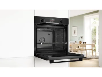 BOSCH pećnica  Serie 6| CRNA, A+, EcoClean, AIR FRY Funk,AutoPilot 10, VODILICA, 71L, 8 Programa,