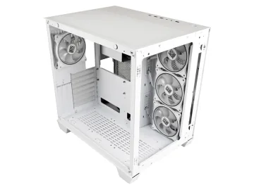 LC-Power Case Gaming 807W Midi-ATX, white, HD Audio, 4x 120mm ARGB fan, 1x USB-C