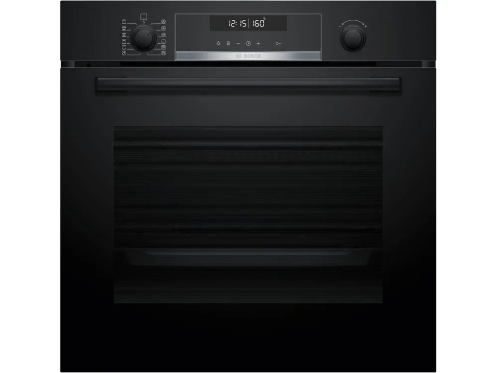 BOSCH pećnica Serie 6| CRNA, A, PIROLIZA, AutoPilot 30,71L,AirFry, Teleskopska vodilica, 10 progra