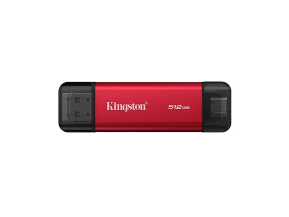 Kingston Dual Portable SSD 512 512GB, UBS Type-A, Type-C USB 3.2 Gen 2, R/W: 1050 MB/s, 950 MB/s