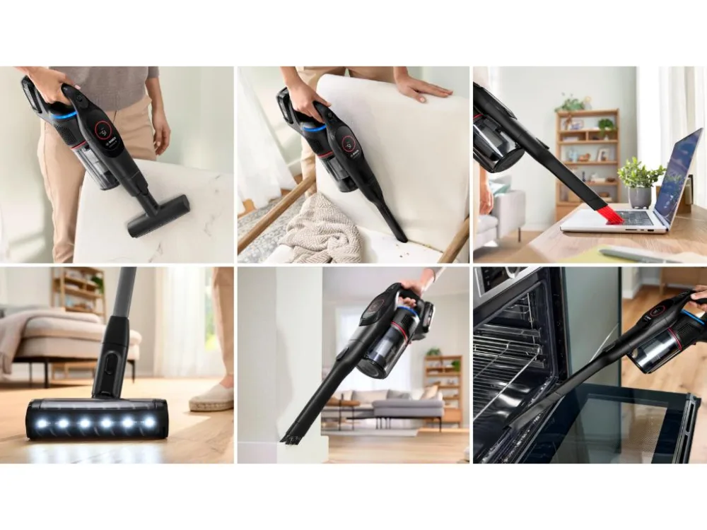BOSCH Akumulatorski usisavačSerie 9 | UNLIMITED, CRNA1 Baterija, 60 minuta ECO rada