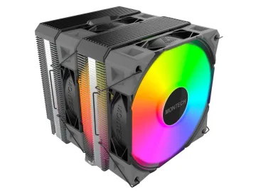 Montech NX600 ARGB CPU Cooler Black, Dual-tower, 120mm Height: 160mm
