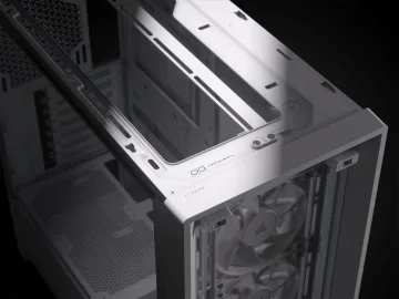 CORSAIR FRAME 4000D RS Case3xRS120 fans, 360mm radiator170mm cooler, 430mm GPU, ATX, White