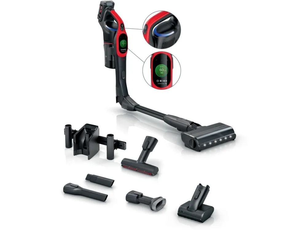 BOSCH Akumulatorski usisavačSerie 10 | UNLIMITED, ProAnima1 Baterija, 80 minuta ECO rada