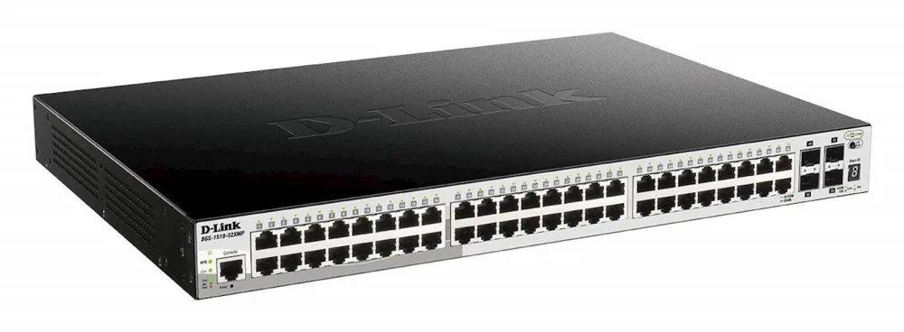 Switch Dlink DGS-1210-52MP 48 x Gigabit BASE-T PoE , 4 x Gigabit GbE/SFP