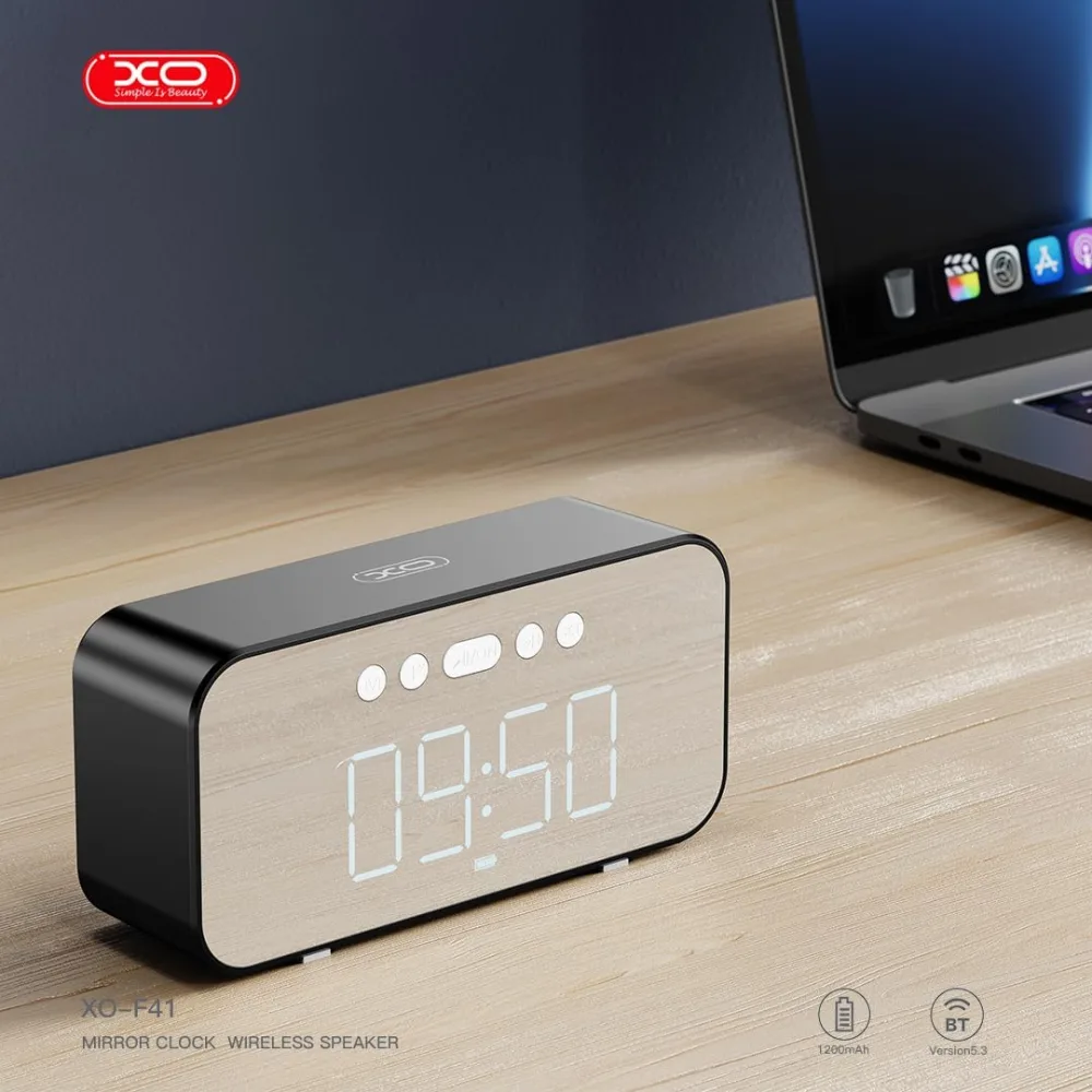 XO Bluetooth Mirror Clock Bluetooth Radio Speaker F41