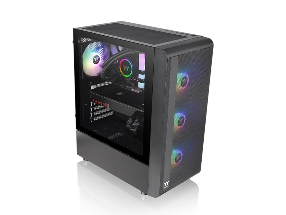 Thermaltake S200 TG ARGB Mid tower case, 3x ARGB 120mm Lite fan