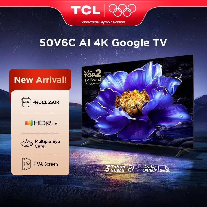 TCL 50"V6C 4K TV Google OS