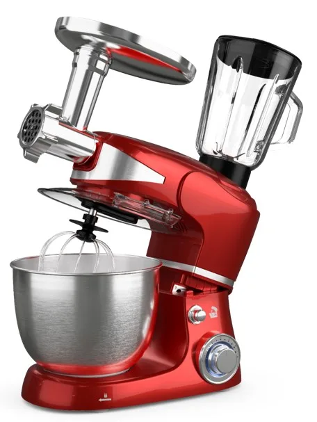 TESLA Kuhinjski robot KR600RA3 u 1; 1000 W; 6 brzina; 5 lit posuda; mljevenje mesa + blender 1,5lit