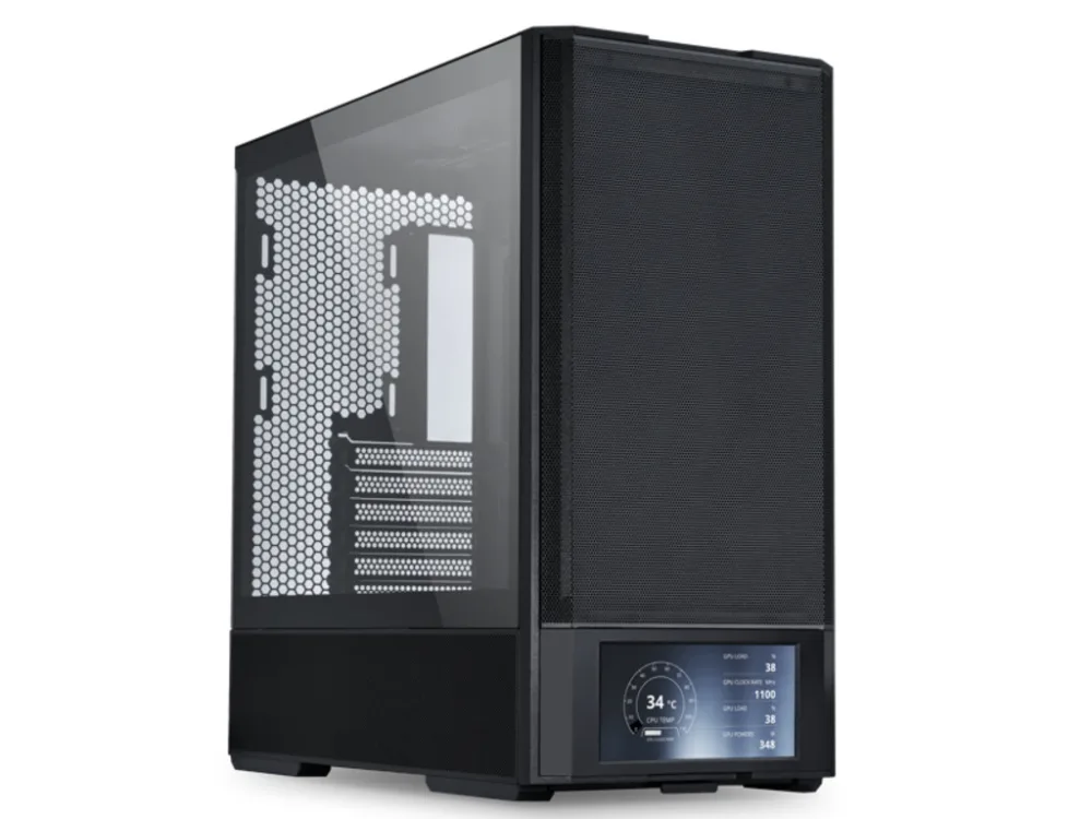 Lian Li Lancool 207 Digital Black, ATX, Mid-tower, 6" LCD 2x 120mm, 2x 140mm fans