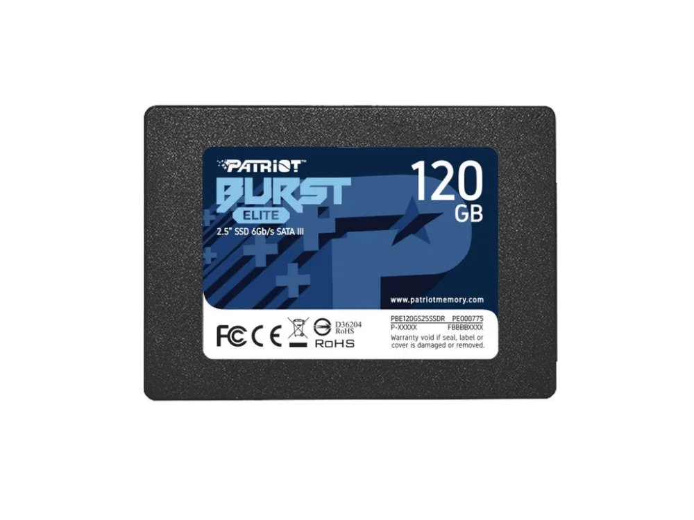 Patriot SSD 120GB 2.5'';SATA3, Burst Elite;up to R/W : 450/320MB/s;