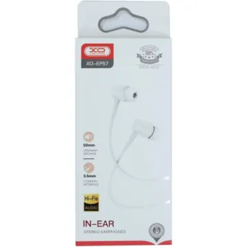 XO In-Ear Slušalice sa mikrofonom EP57 White
