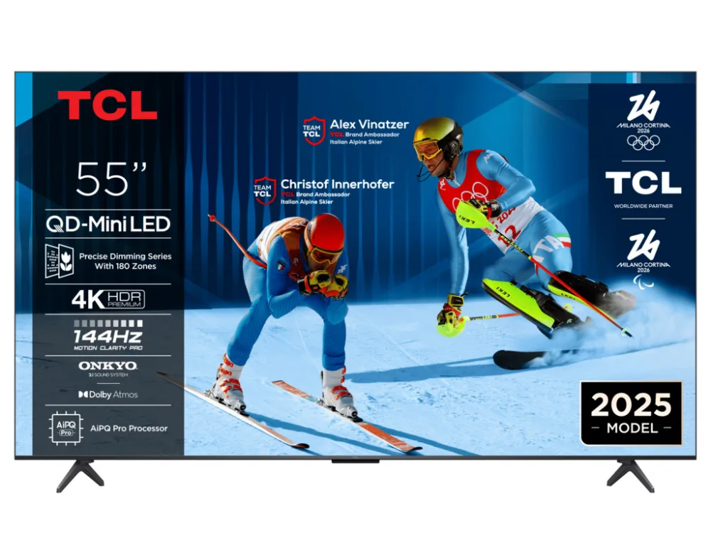 TCL 55"C6K 4K QD-Mini LED TV144Hz Google TV; Game Master;Dolby Atmos; Onkyo 2.1; HDR Premium;